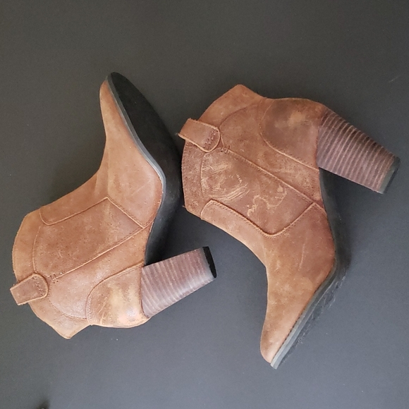 COPY - INDIGO By Clarks Heath Harrier Ankle Boots Cognac Size 7.5 - Picture 6 of 9